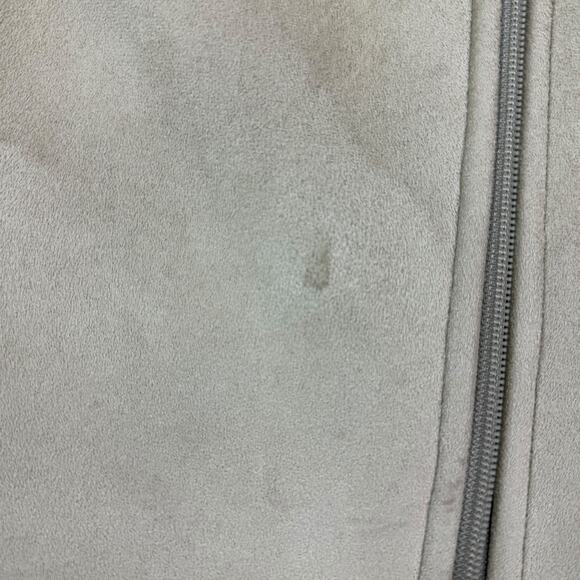 WOOLRICH khaki faux suede shearling winter coat - Picture 16 of 16